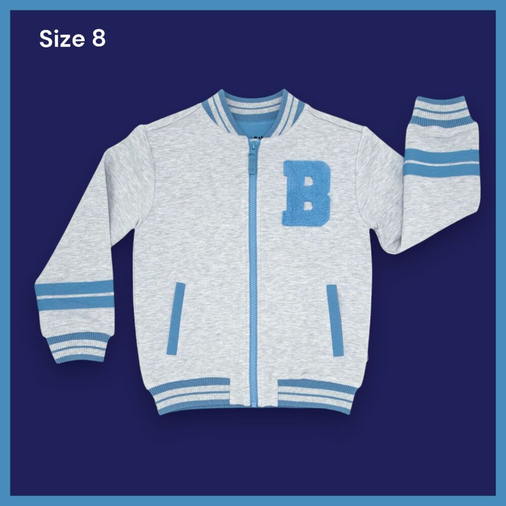 Little Sleepies Bluey Bomber Jacket Size 8 NIB